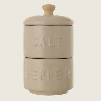 Salt and Pepper Pots with Lid