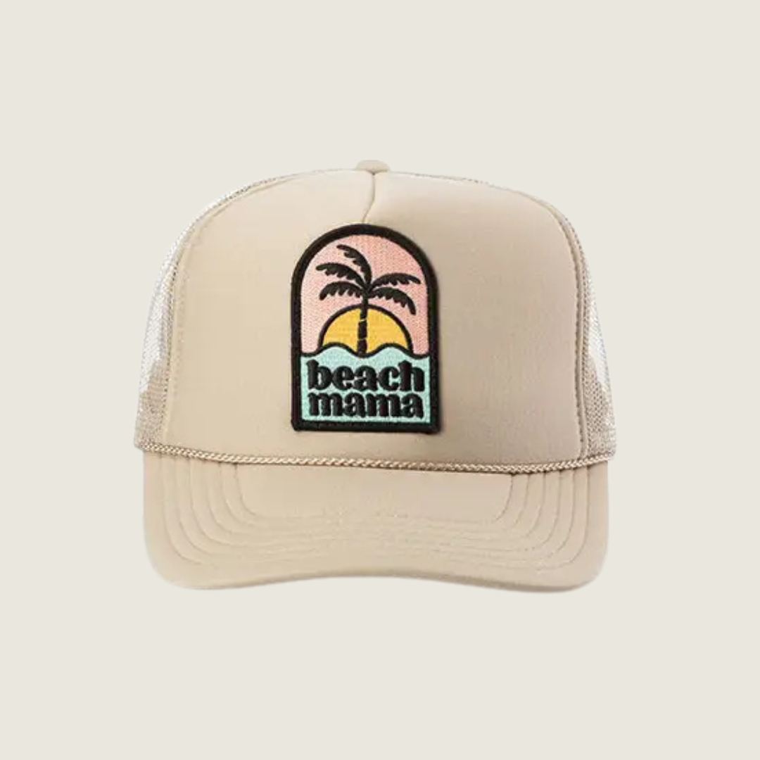 Beach Mama Patch Trucker Hat