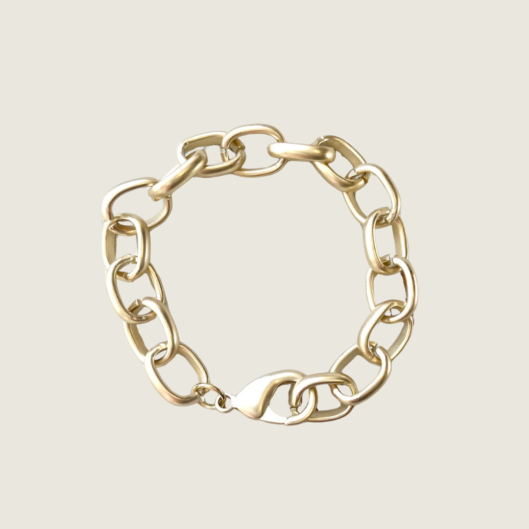 Matte Gold Chunky Bracelet