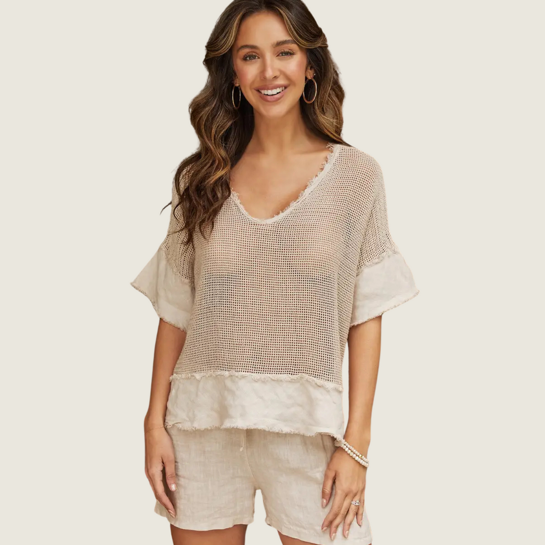 Fishnet Fringe Top