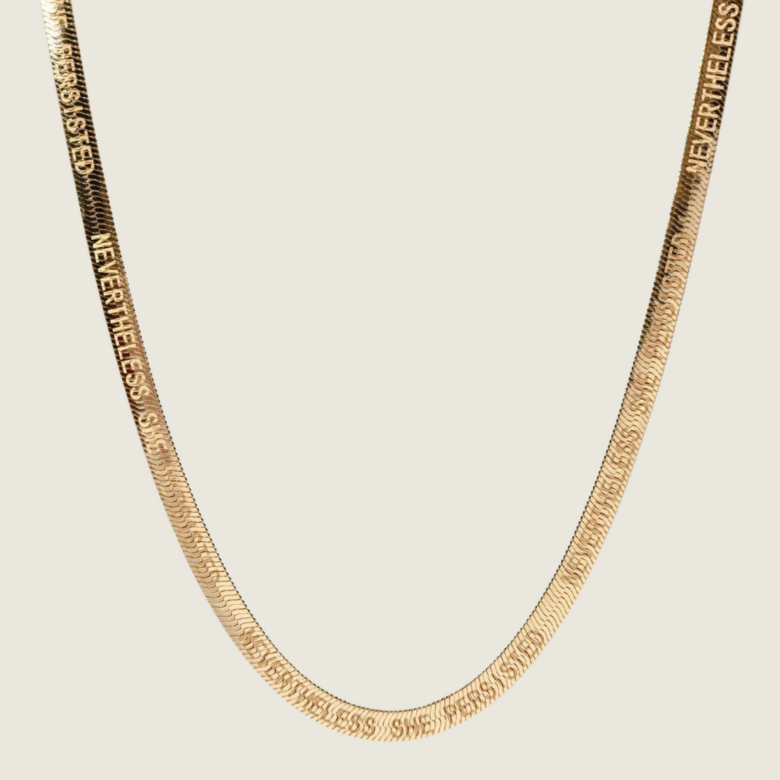 Nevertheless She Persisted Necklace - Gold