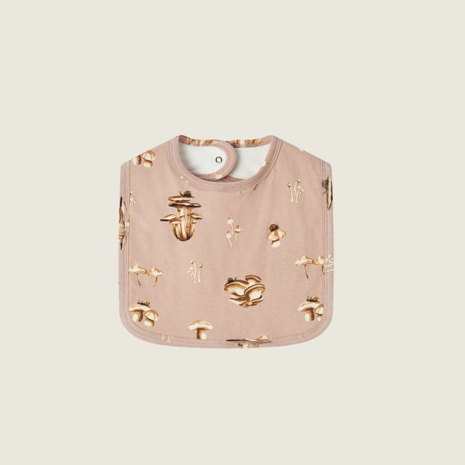 Mushroom Organic Cotton Lil’ Bib