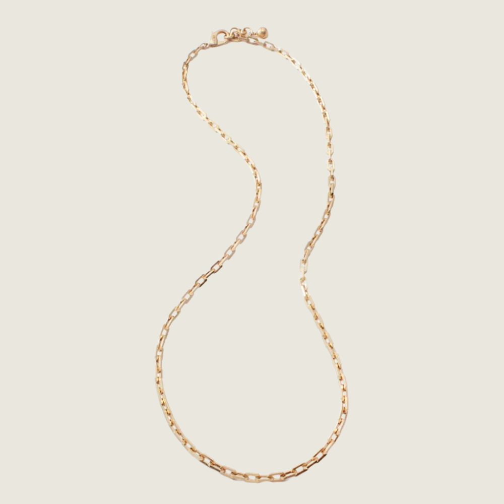 Plaza Edge Link Necklace - Long