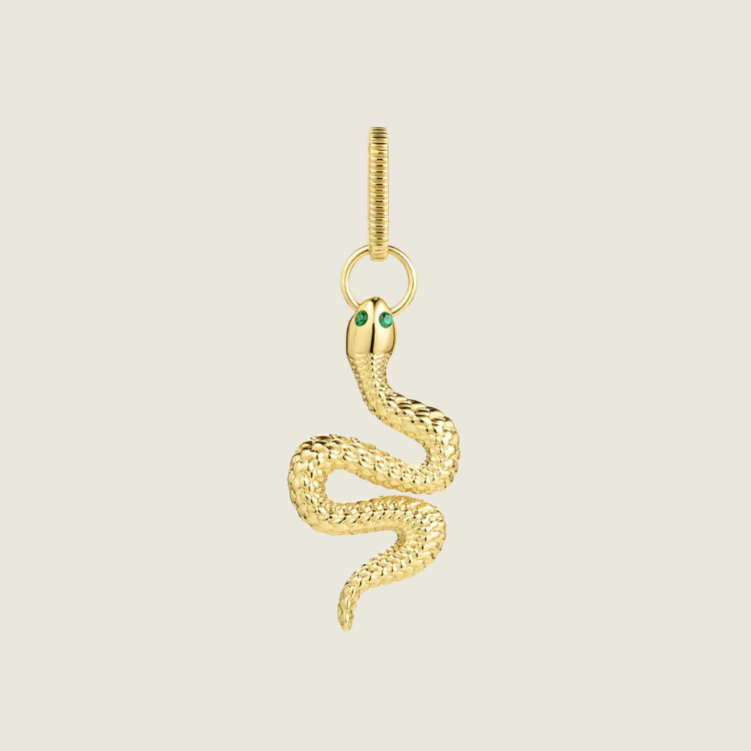 Snake Statement Charm Gold