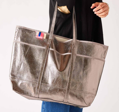 La Plage Pewter Tote