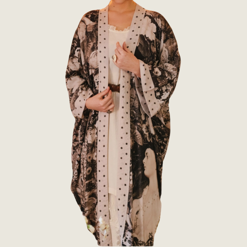 Looking Glass Bamboo Duster Kimono Robe