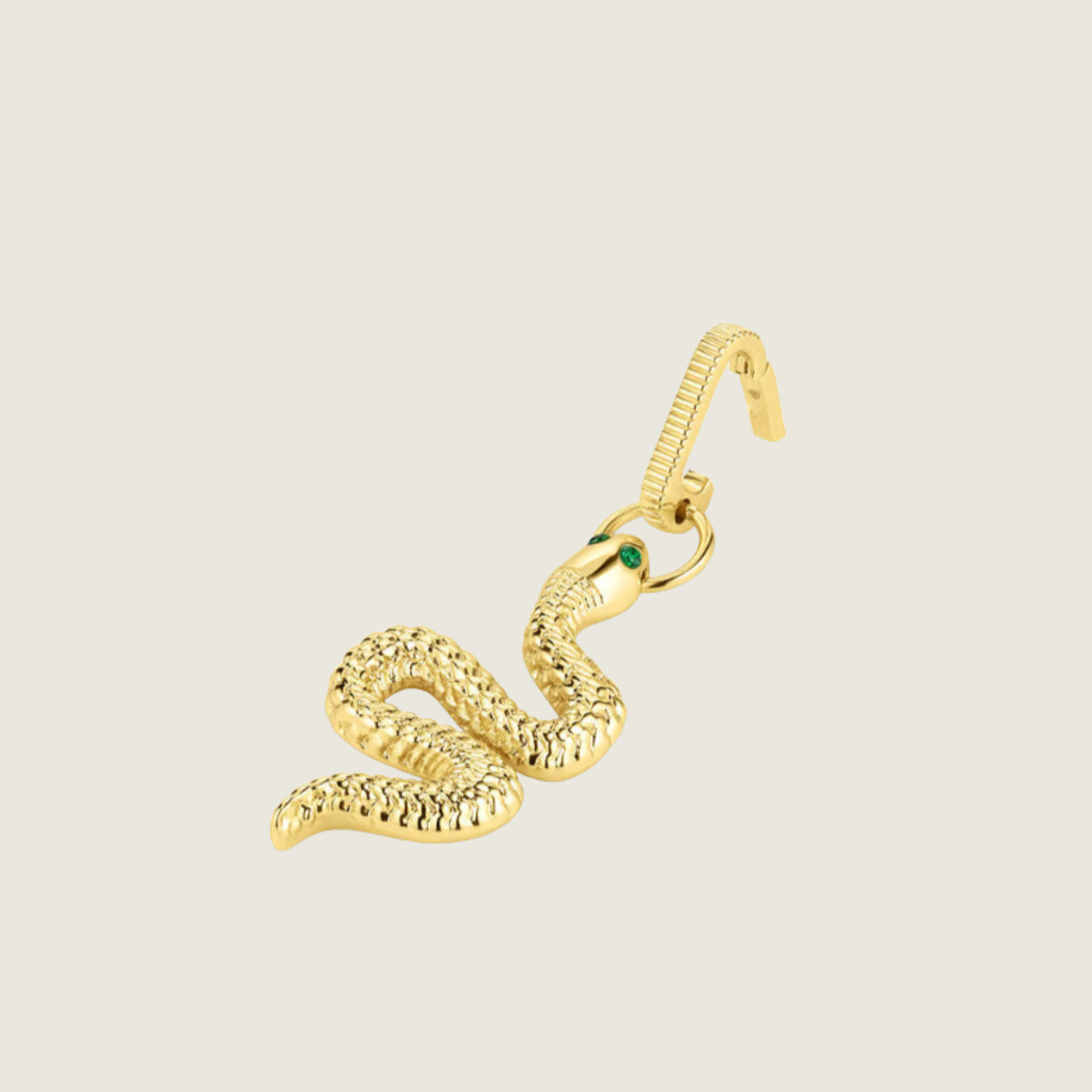 Snake Statement Charm Gold