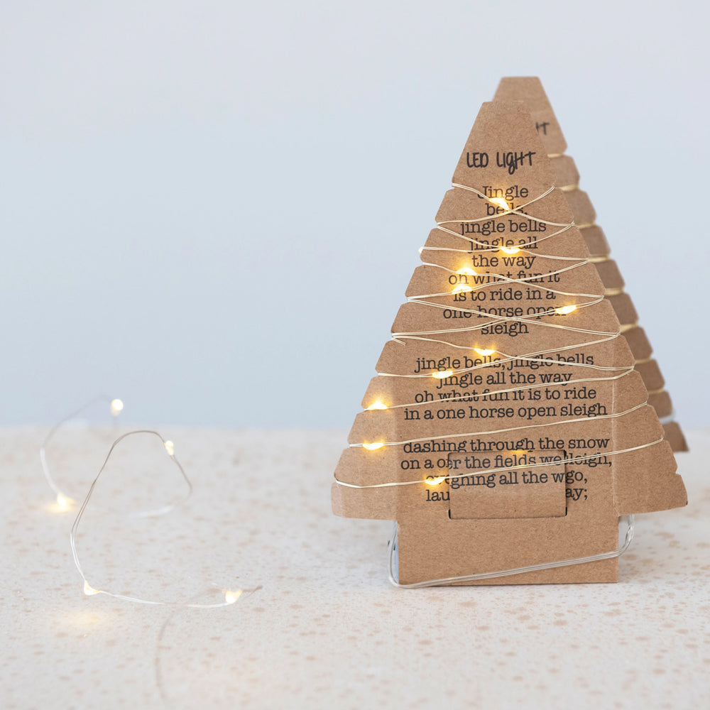 String Lights on Tree Card
