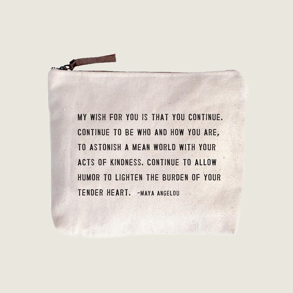 My Wish For You Canvas Pouch