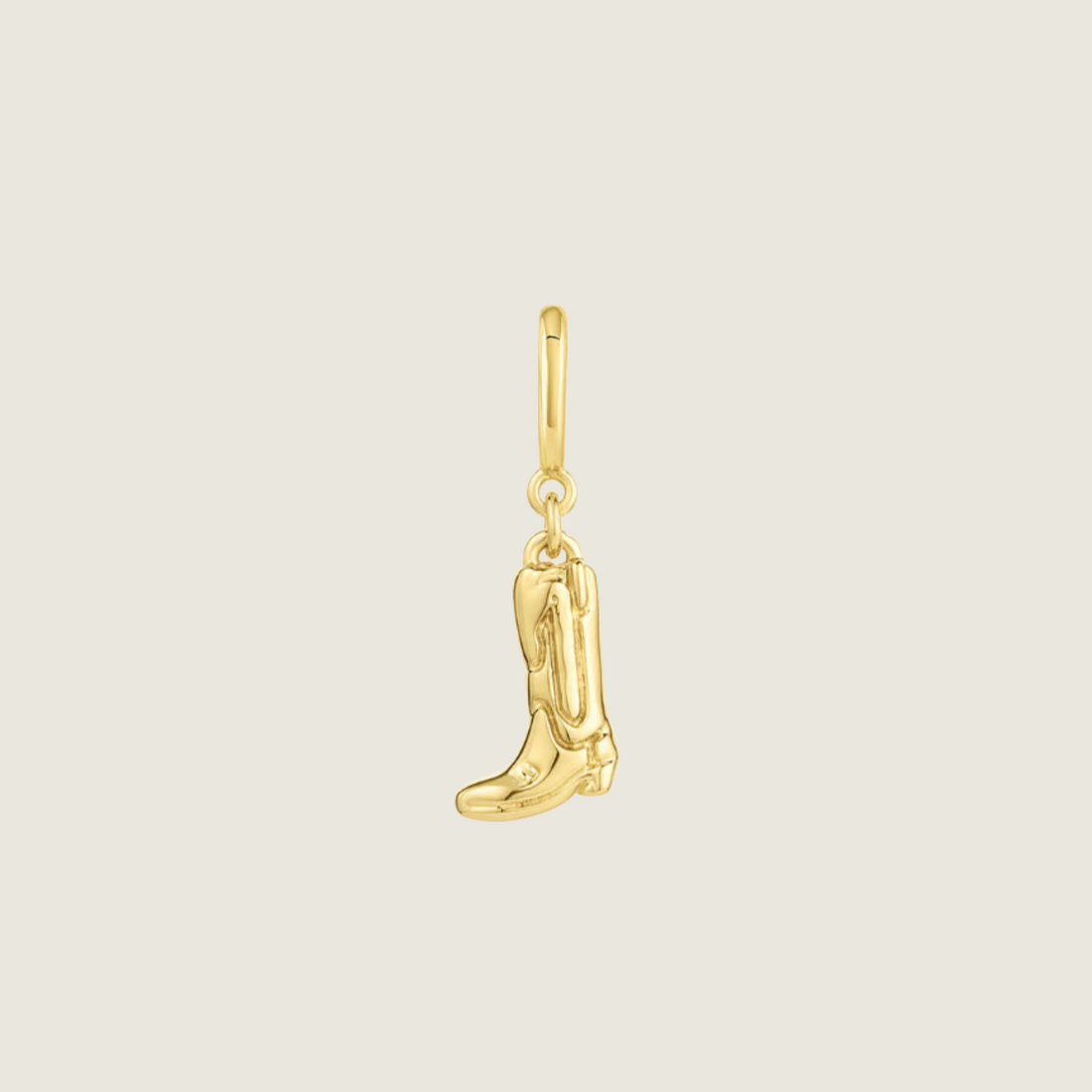 Cowboy Boot Parker Charm - Gold