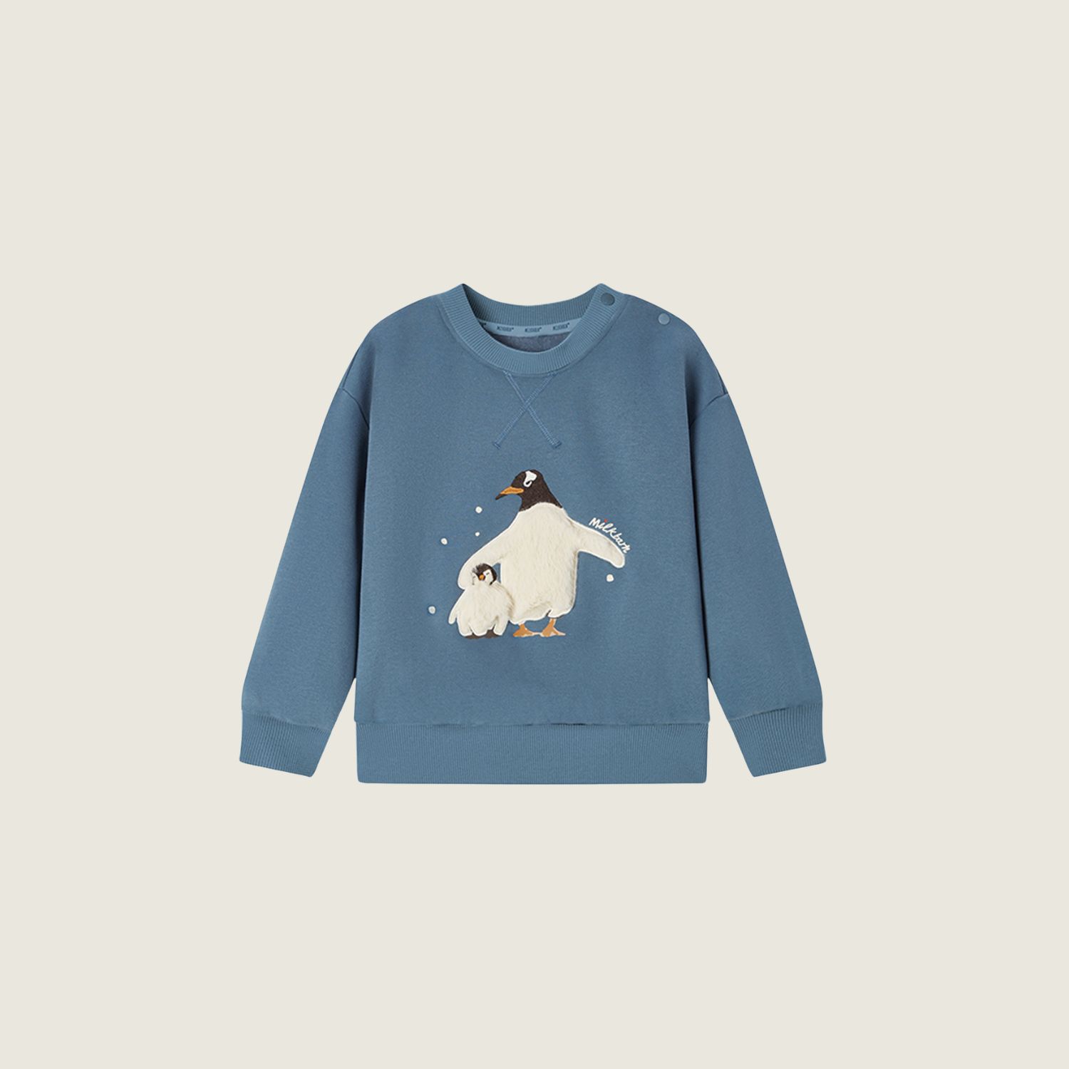 Cozy Sweatshirt Dark Blue Penguin