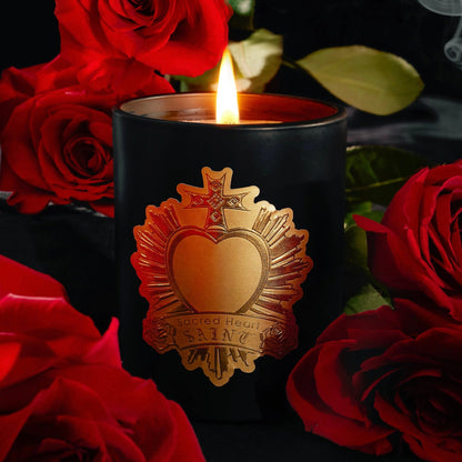 Ex-Voto Sacred Heart Collector Series Vol. l Candle-Black