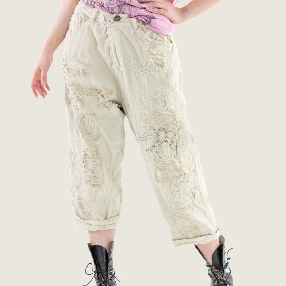 Embroidered Amour Miners Pants Moonlight - Blackbird General Store