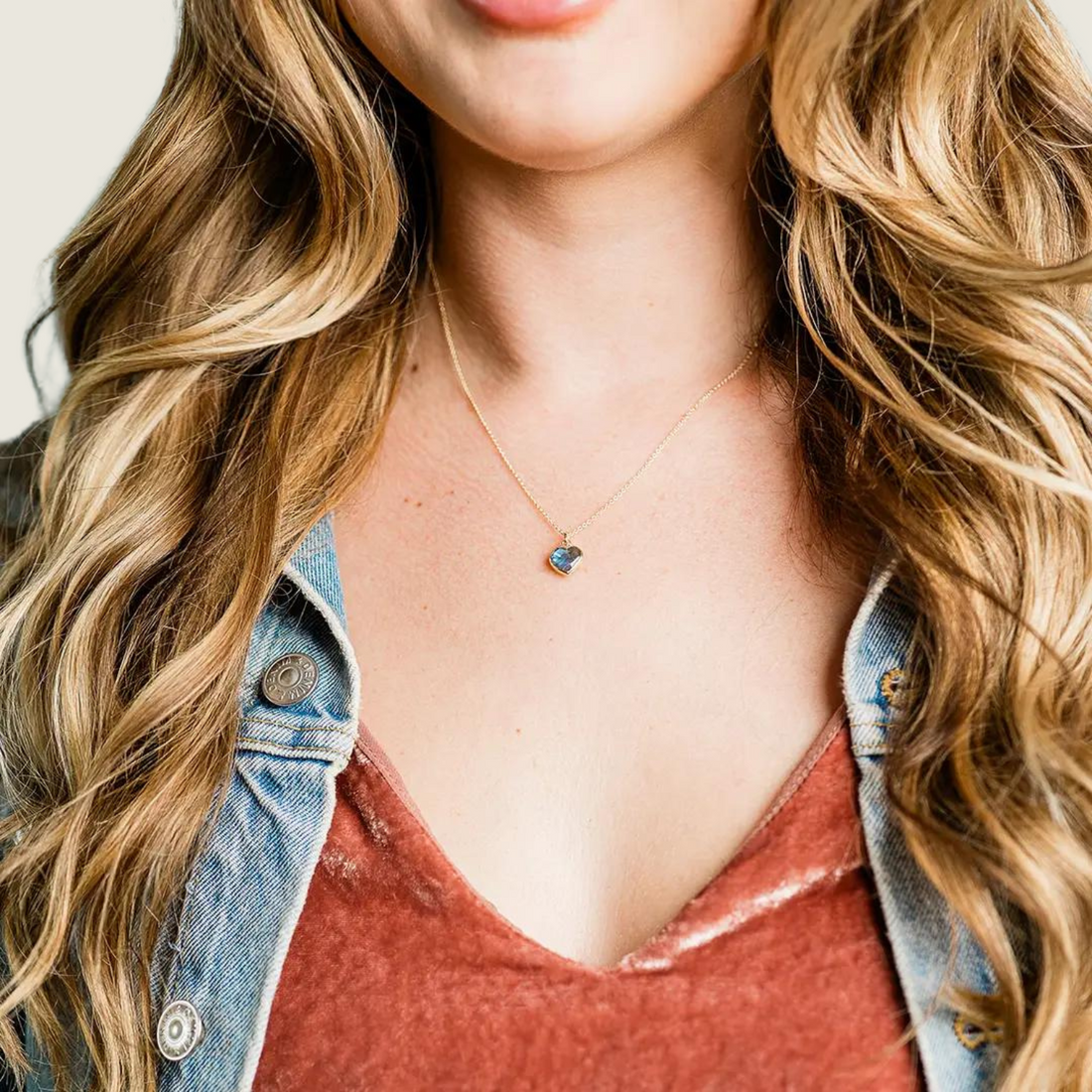 Heart of Stone Labradorite Necklace - Blackbird General Store