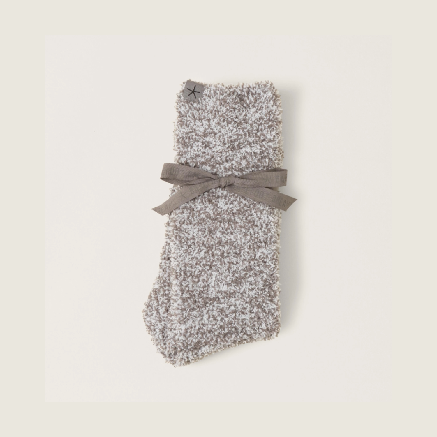 CozyChic Heathered Socks - Charcoal/White