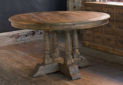 Old Pine Balustrade Table