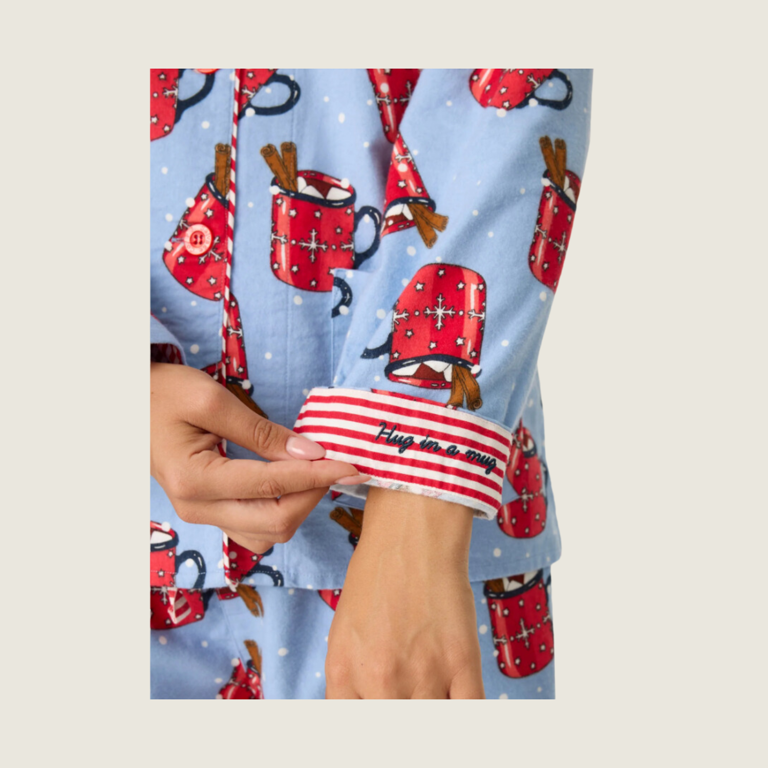 Hug In A Mug Flannel PJ Set