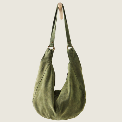 Roma Suede Tote - Olive