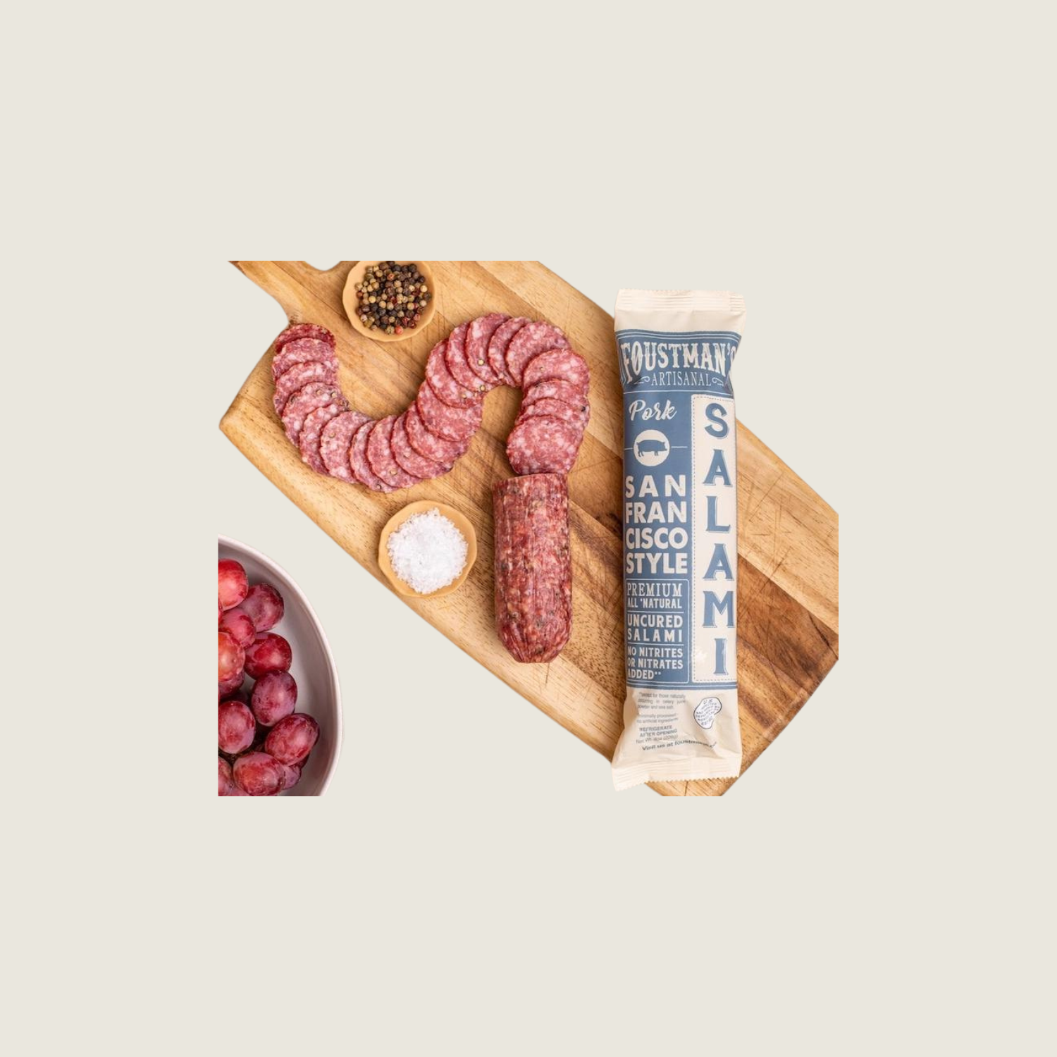 San Francisco Style Uncured Pork Salami - 8oz