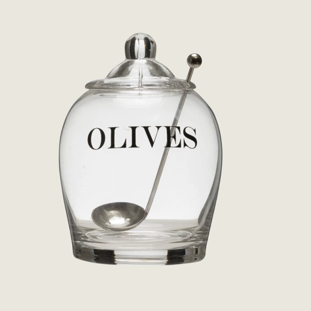 Olive Jar w/ Spoon