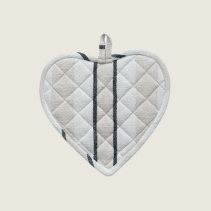 Quilted Heart Shaped Pot Holder - 3 Styles