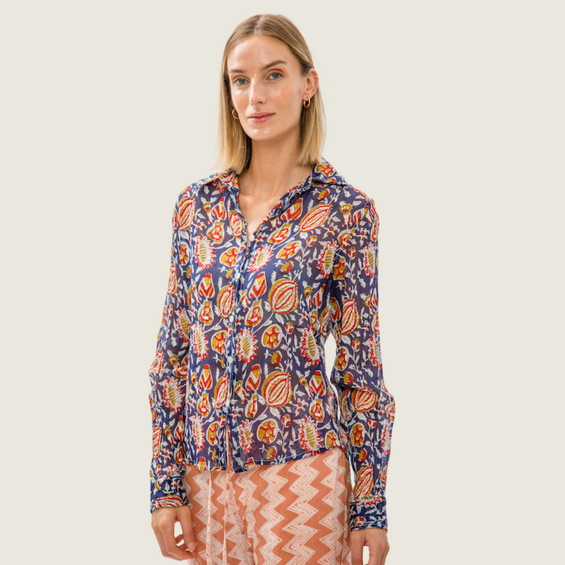 Anshi Blue Shirt