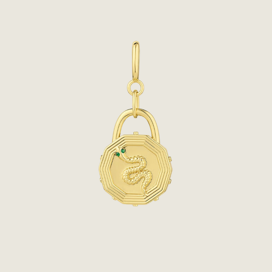 Snake Coin Parker Charm Gold