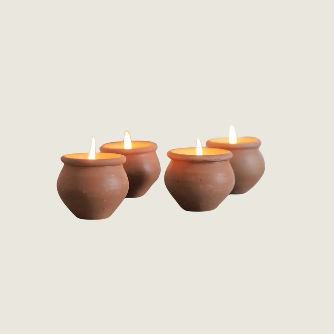 Handmade Terracotta Candles - Murgan Box of 4