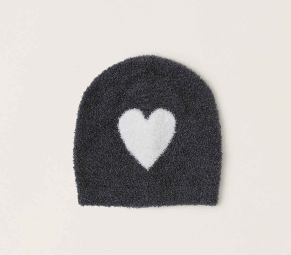 Baby Heart Beanie - Carbon