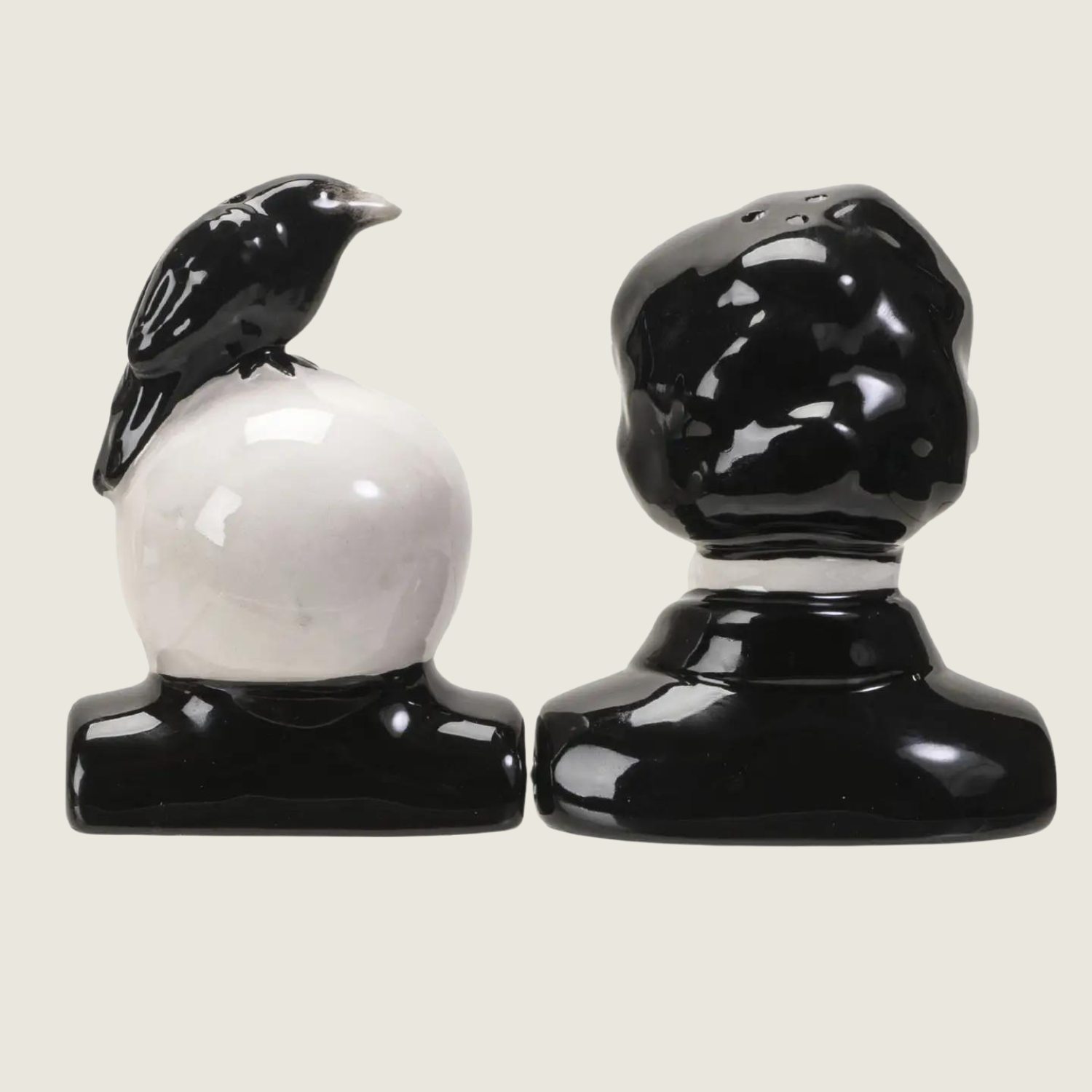 Edgar Allen Poe Salt &amp; Pepper Halloween Shaker Set