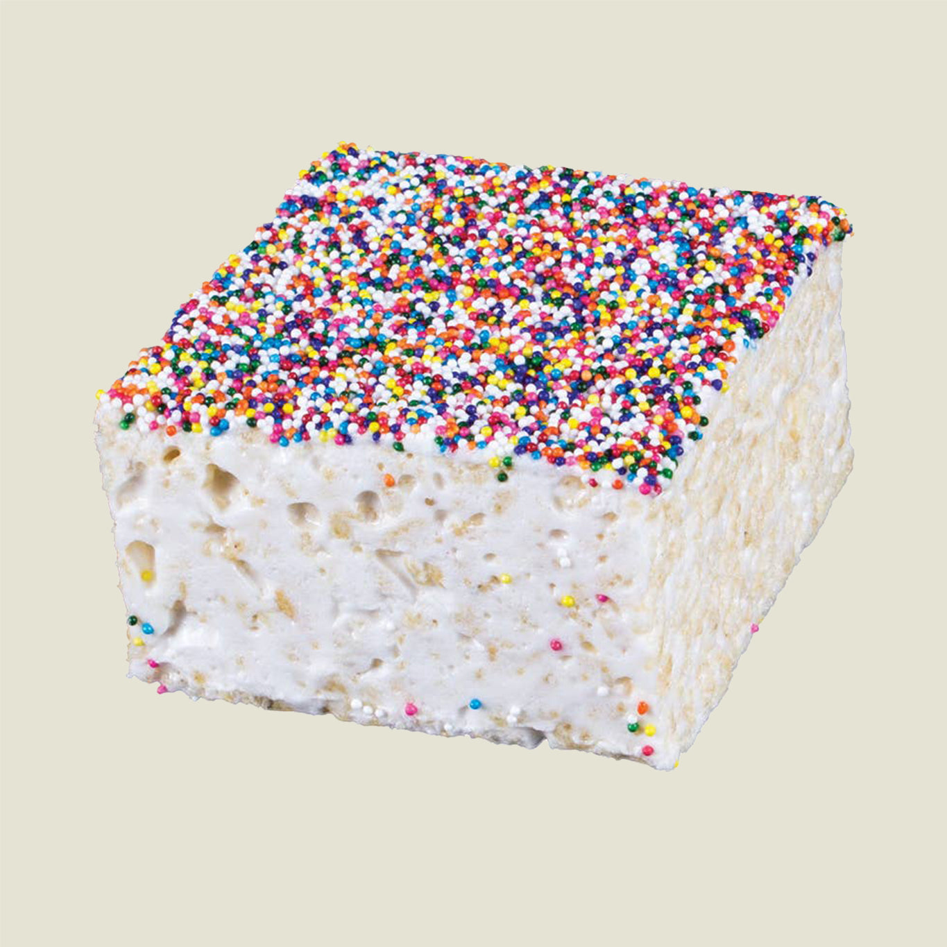 Rainbow Non Pareils Marshmallow Treat