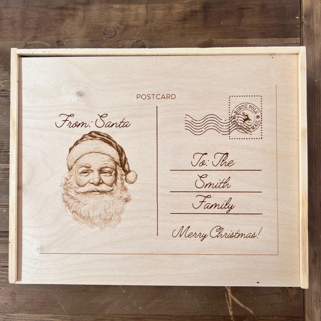 Santa Postcard Box - Personalized