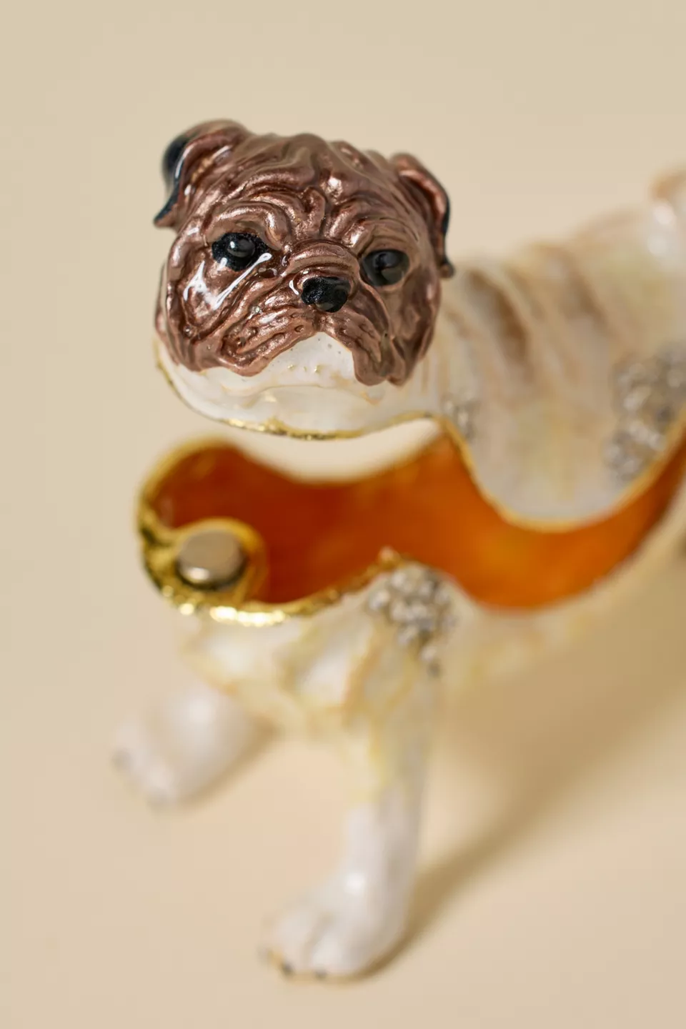 Pug Jeweled Trinket Box