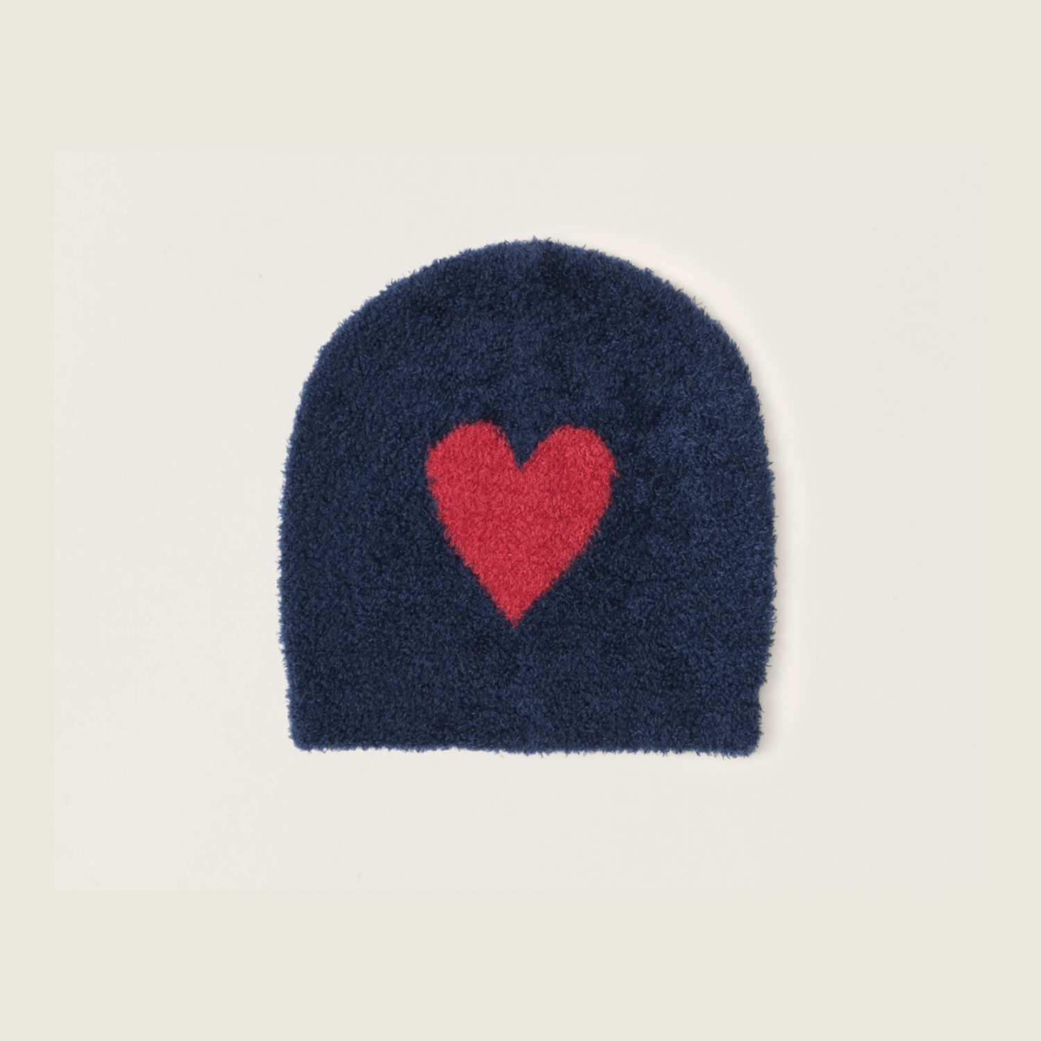 Baby Heart Beanie - Scarlet/Marine - Blackbird General Store
