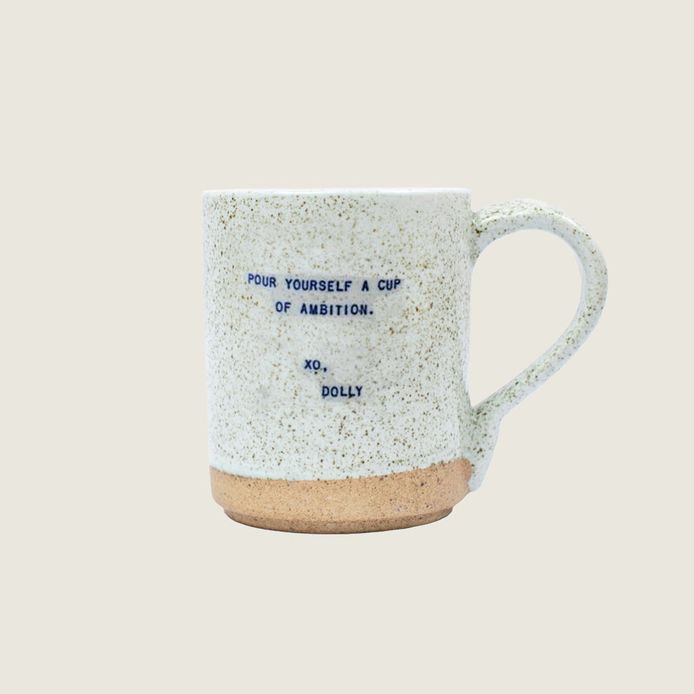 Speckled XO Mugs - Favorite Quotes