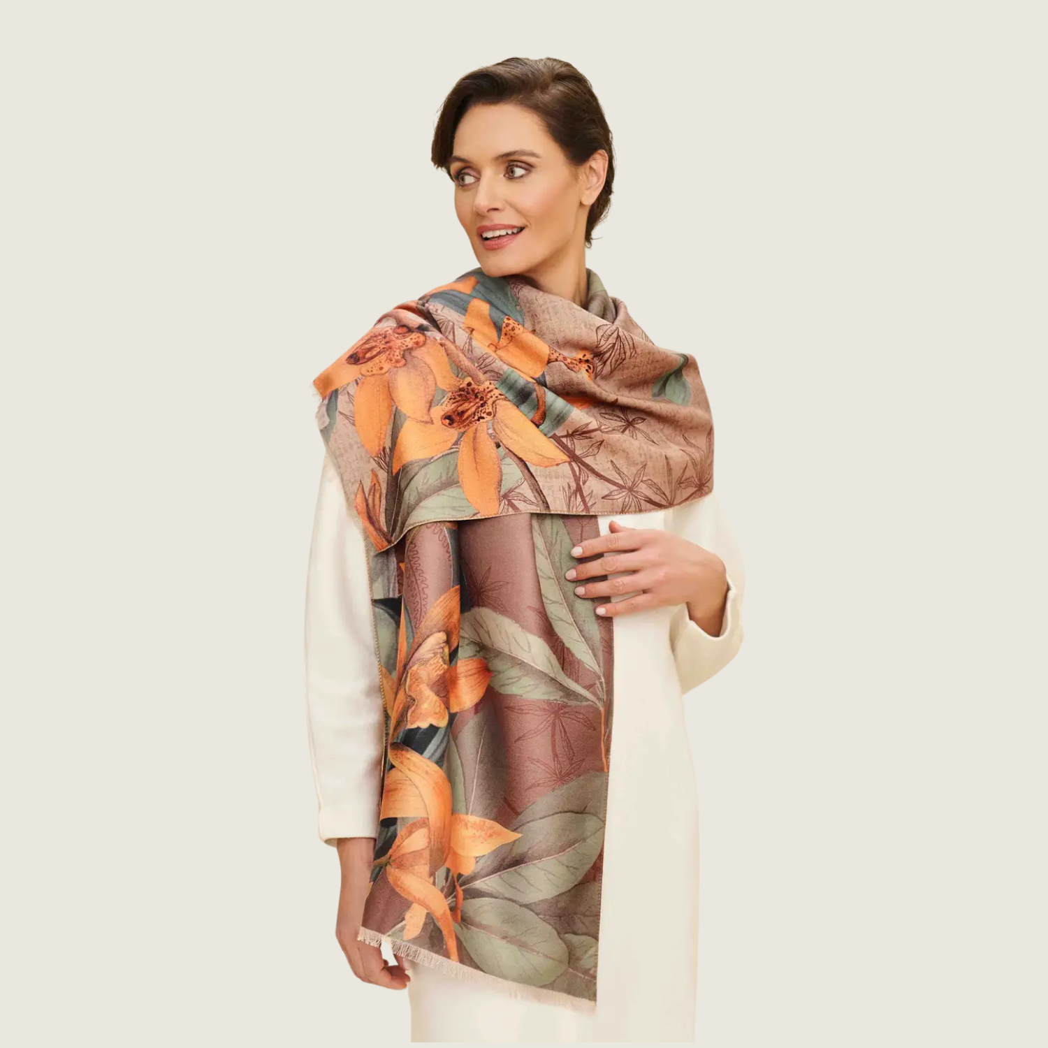 Botany Bliss Luxury Print Scarf