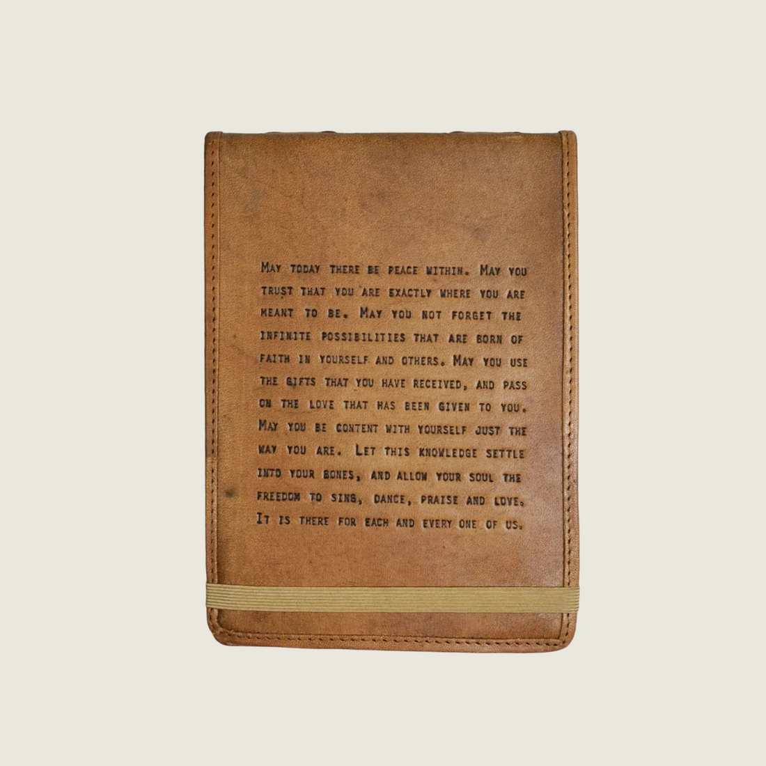 May Today There be Peace Leather Journal