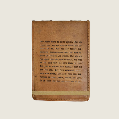 May Today There be Peace Leather Journal