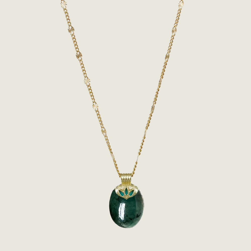 Mendhi Necklace - Emerald - Blackbird General Store