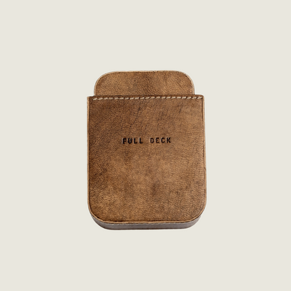 Leather Card Case with Playing Cards - Blackbird General Store