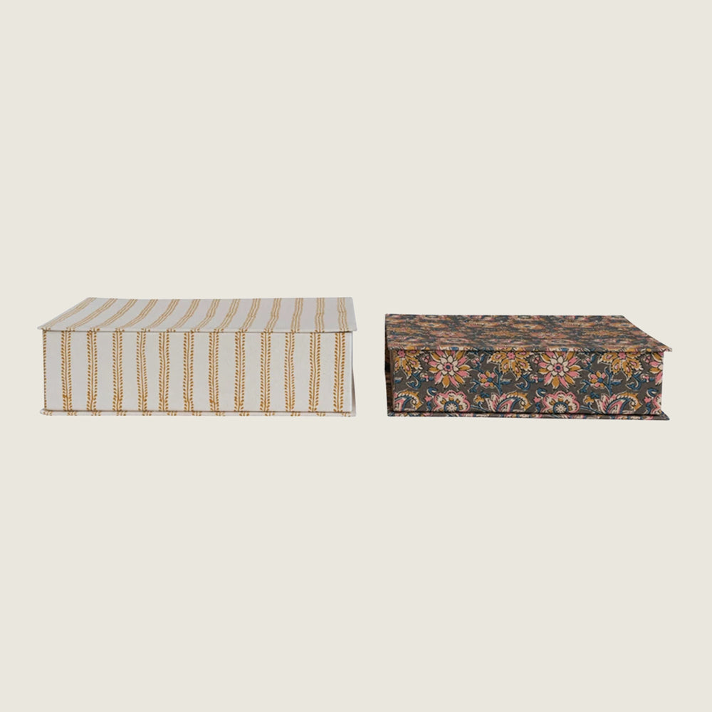 Fabric Covered Boxes - Blackbird General Store