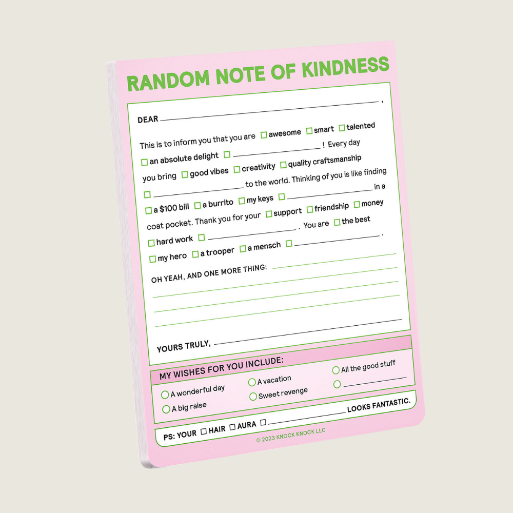 Random Notes of Kindness - Blackbird General Store
