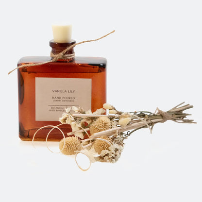 Vanilla Lily Bouquet Reed Bundle Fragrance Diffuser - Blackbird General Store