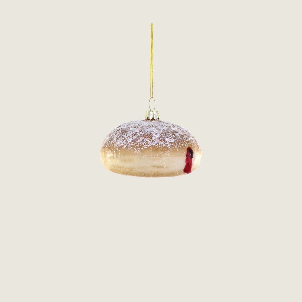 Jelly Filled Powdered Donut Ornament - Blackbird General Store