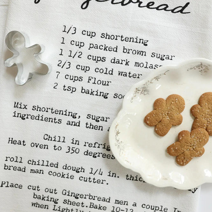 Family Recipe Gingerbread Tea Towel - Blackbird General Store