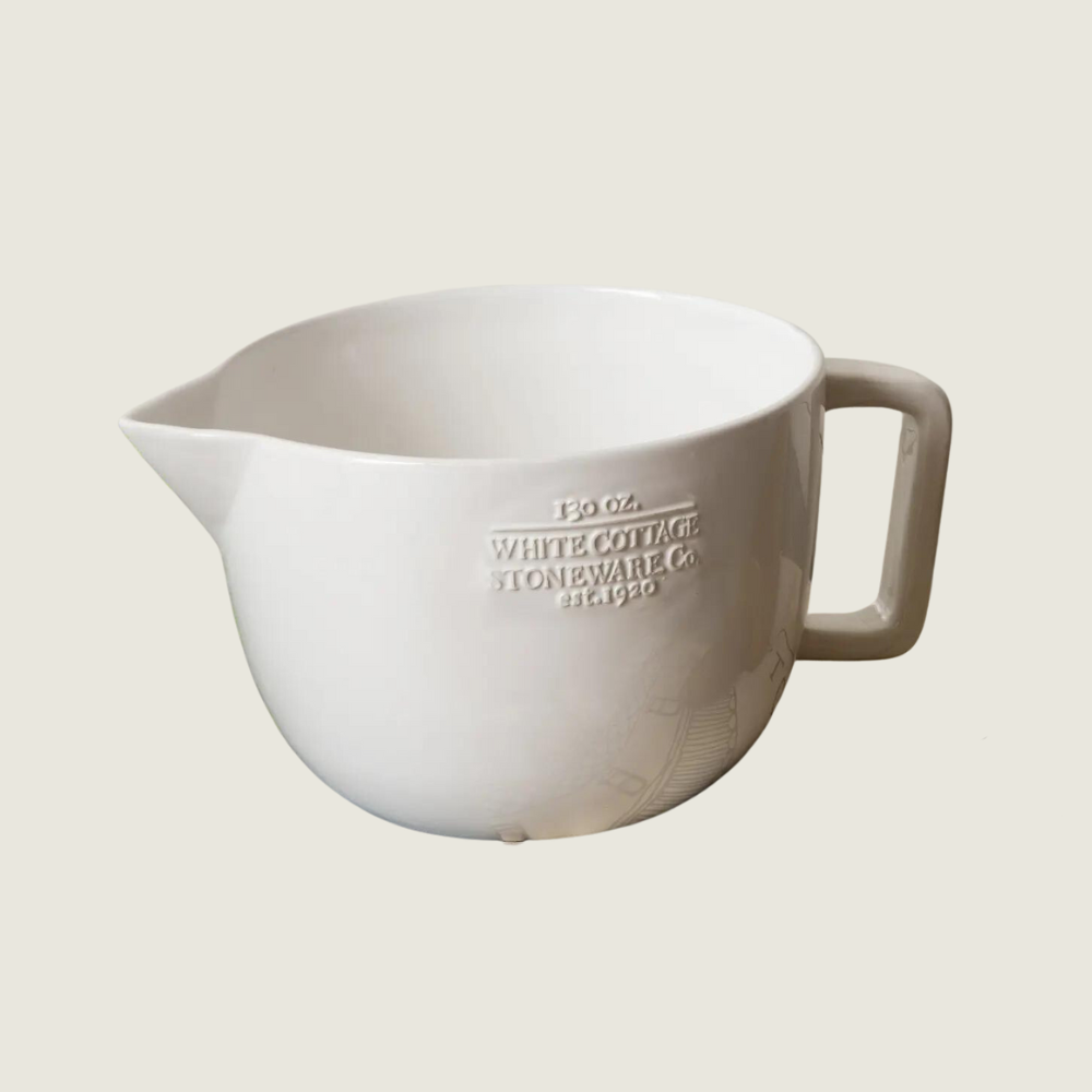 White Ceramic Batter Bowl - Blackbird General Store