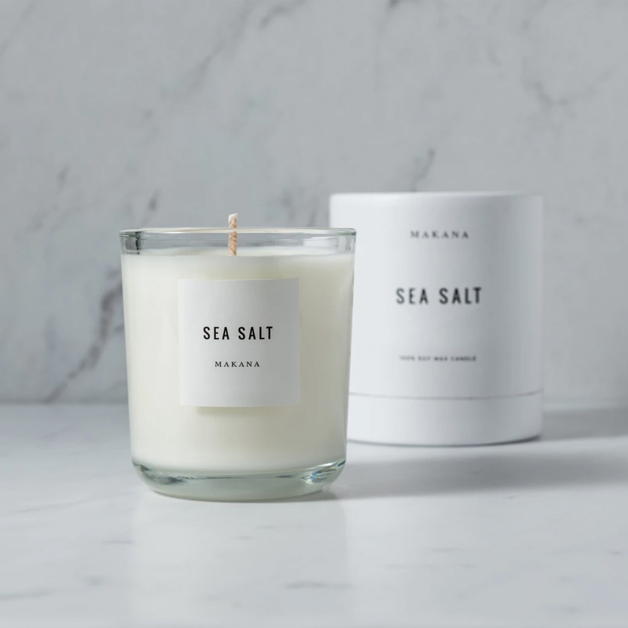 makana candle, sea salt, sea salt candle