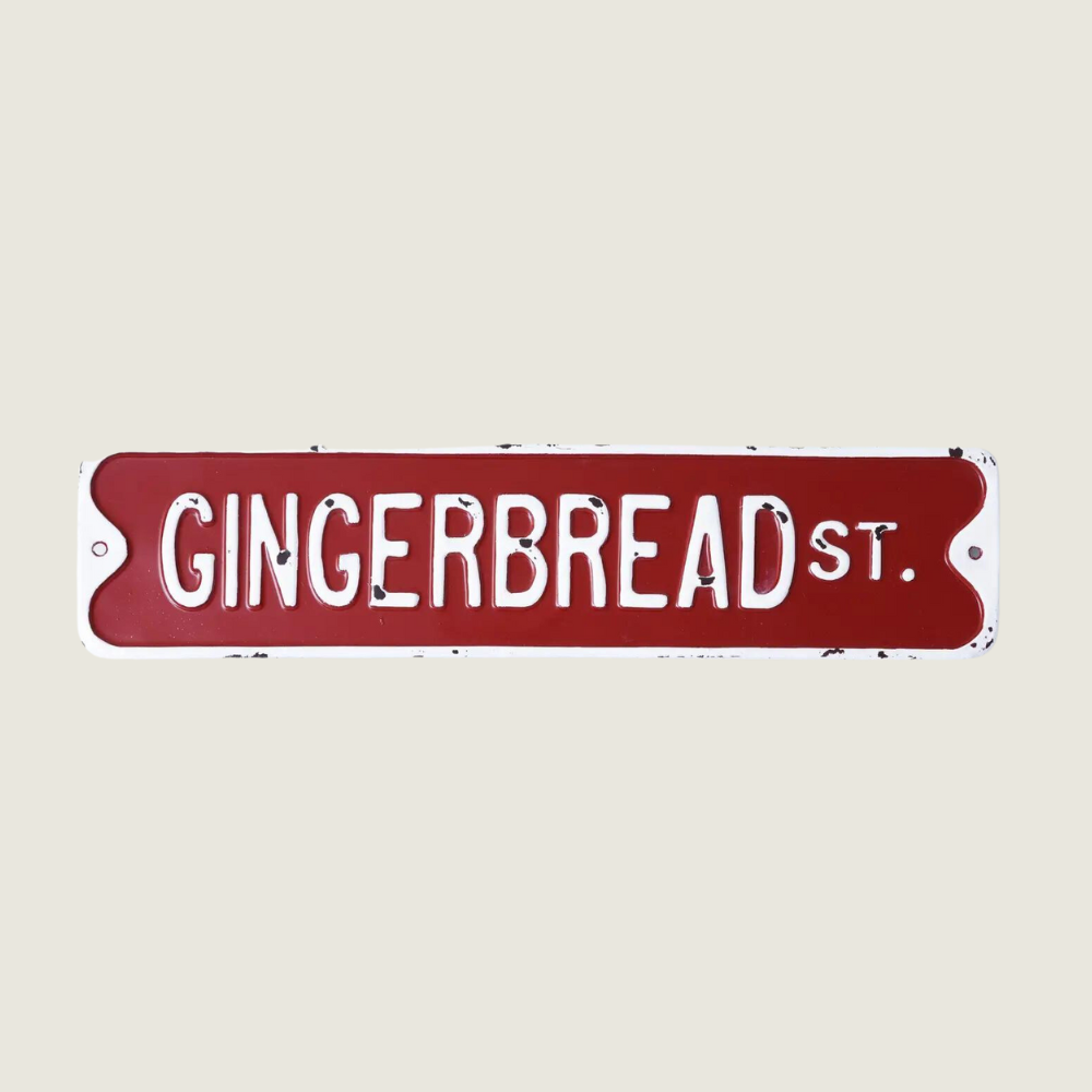 Gingerbread Street Sign - Blackbird General Store