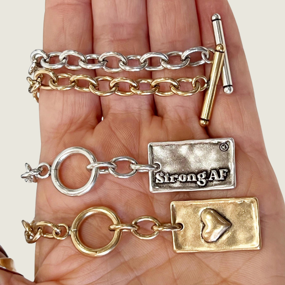 Strong AF Chain Bracelet - Silver - Blackbird General Store