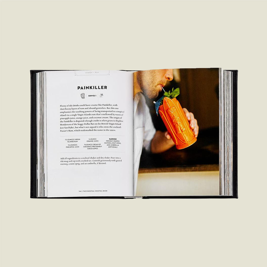 The Essential Cocktail Book - Leather - Blackbird General Store